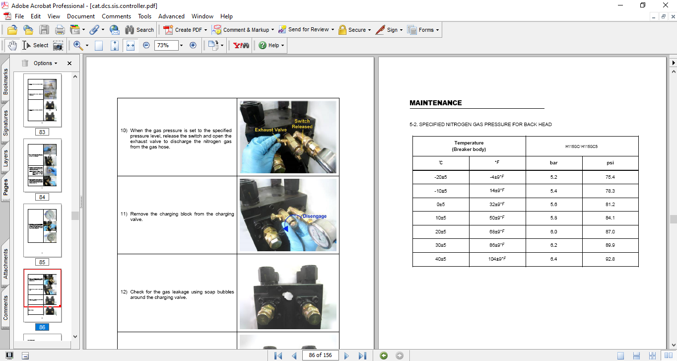 Caterpillar H115GC , Caterpillar H115GCS Hydraulic Breakers Service Repair Manual - Image 3