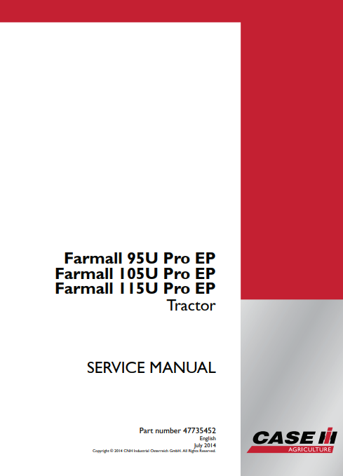 Case Farmall 95U Pro, Case Farmall 105U Pro, Case Farmall 115U Pro Service Repair Manual - Image 2