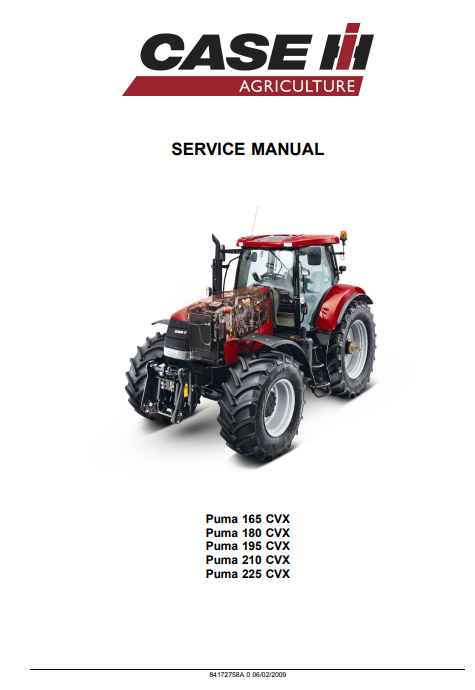 Case Puma 165CVX, 180CVX, 195CVX, 210CVX, 225CVX Tractor Service Repair Manual - Image 2
