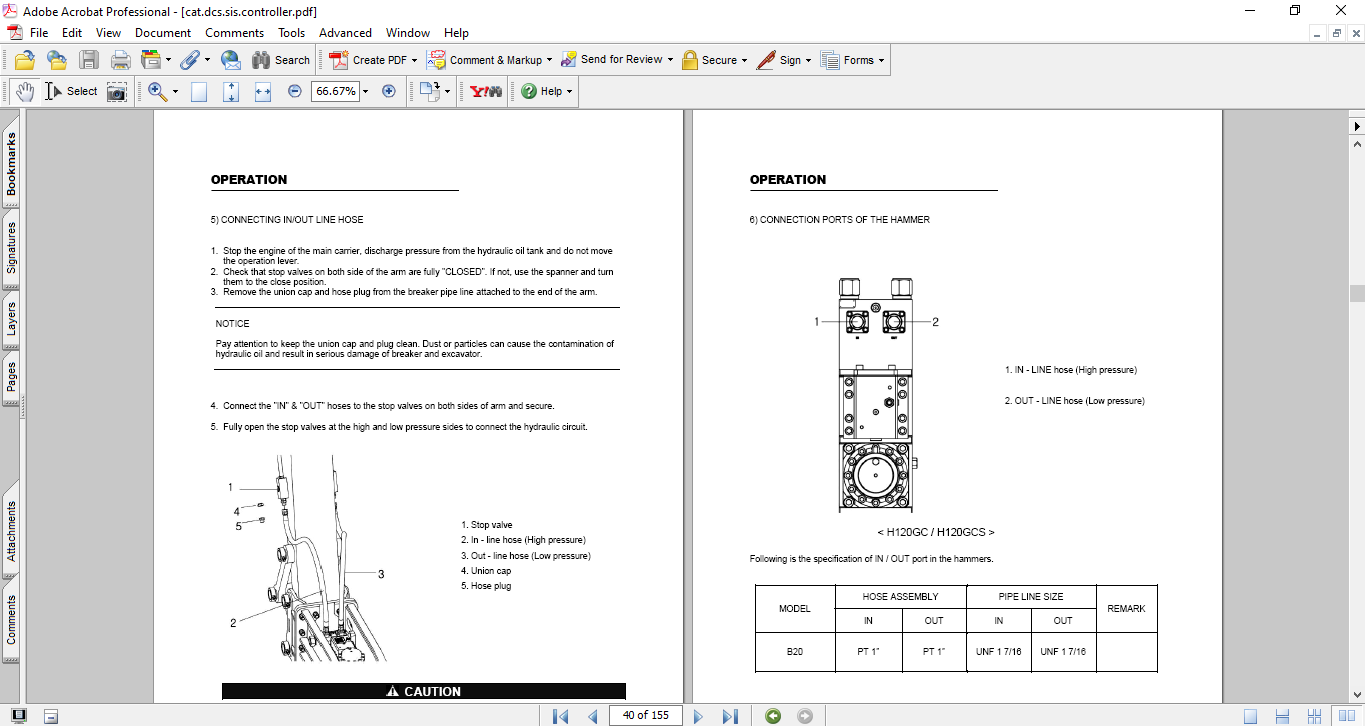 Caterpillar H120GC , Caterpillar H120GCS Hydraulic Breakers Service Repair Manual - Image 3