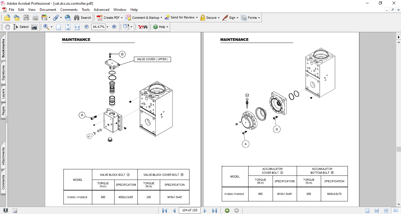 Caterpillar H120GC , Caterpillar H120GCS Hydraulic Breakers Service Repair Manual - Image 4