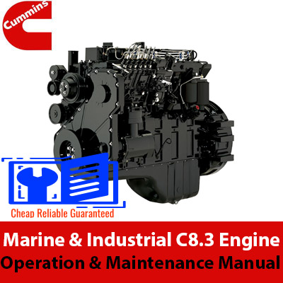 Cummins C8.3 Operation and Maintenance Manual for Commercial Marine and Industrial applications, detailing operational guidelines