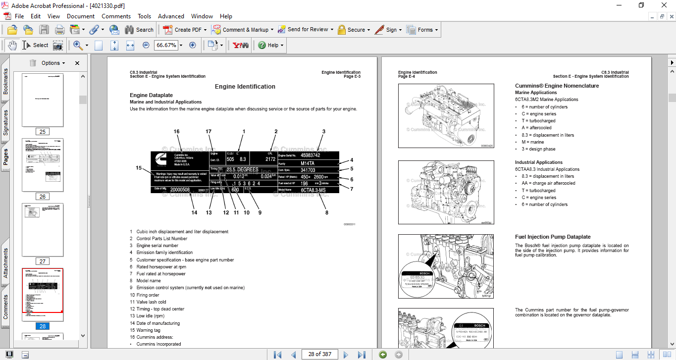 Cummins Commercial Marine and Industrial C8.3 Operation and Maintenance Manual - Image 4