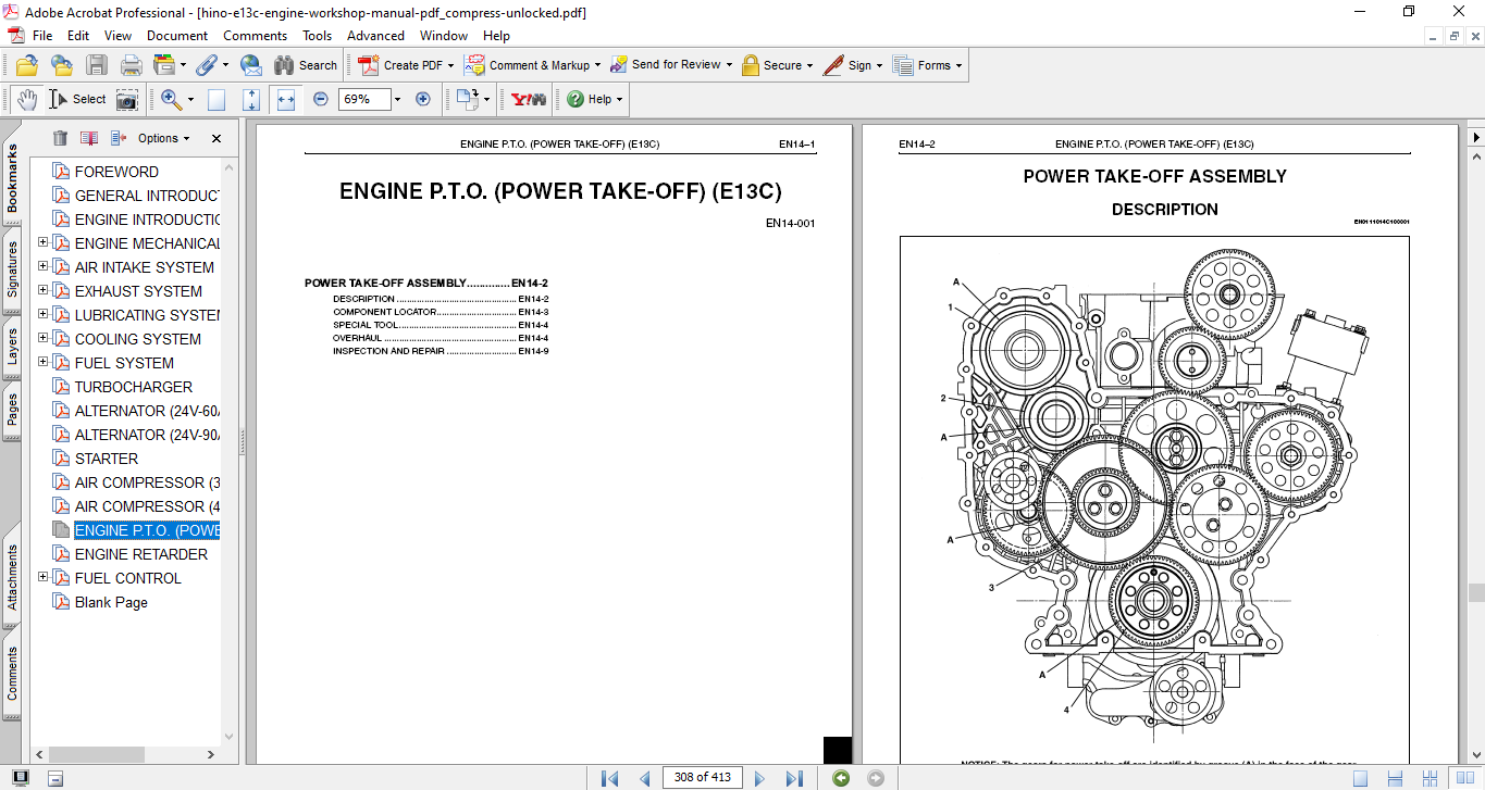 Hino E13C Engine Workshop Repair Manual - Image 3