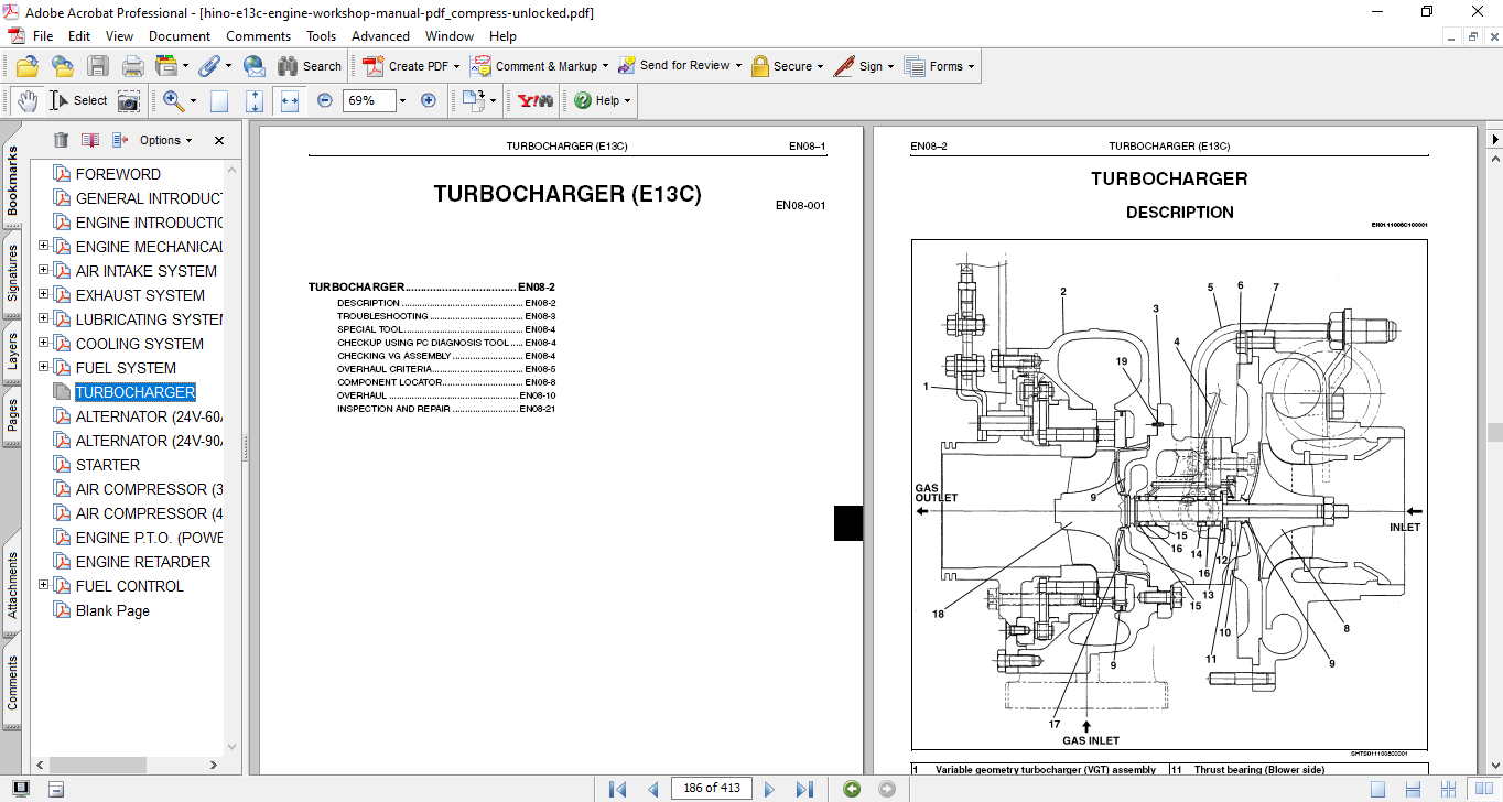 Hino E13C Engine Workshop Repair Manual - Image 4
