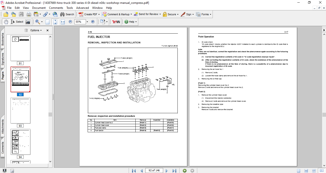 Hino Truck 300 Series - Engine N04C Workshop Repair Manual - Image 3
