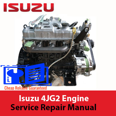 Isuzu 4JG2 engine service repair manual, highlighting comprehensive repair procedures and engine maintenance tips