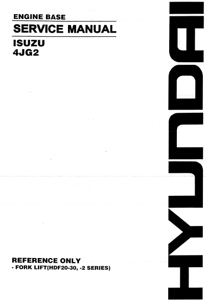 Isuzu 4JG2 Engine Service Repair Manual (Related with hyundai Machines) - Image 2