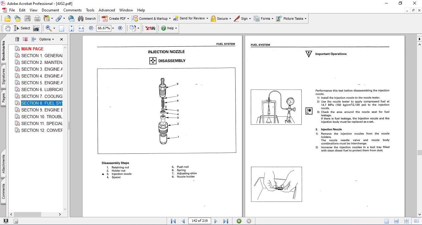 Isuzu 4JG2 Engine Service Repair Manual (Related with hyundai Machines) - Image 4