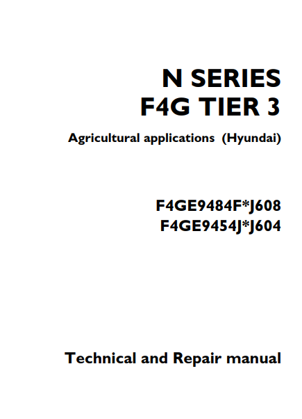 Iveco N SERIES F4G TIER 3 Engine Technical and Repair Manual - Image 2