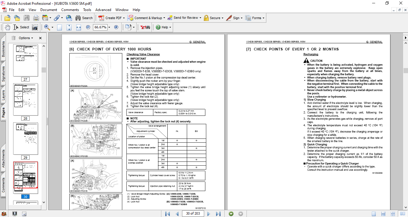 Kubota V3-E3B Series, V3-E3CG Series, V3-E3BG Series Engine Workshop Manual - Image 3