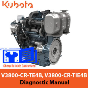 V3800-CR-TE4B and V3800-CR-TIE4B engines diagnostic manual, showcasing detailed diagrams and troubleshooting information