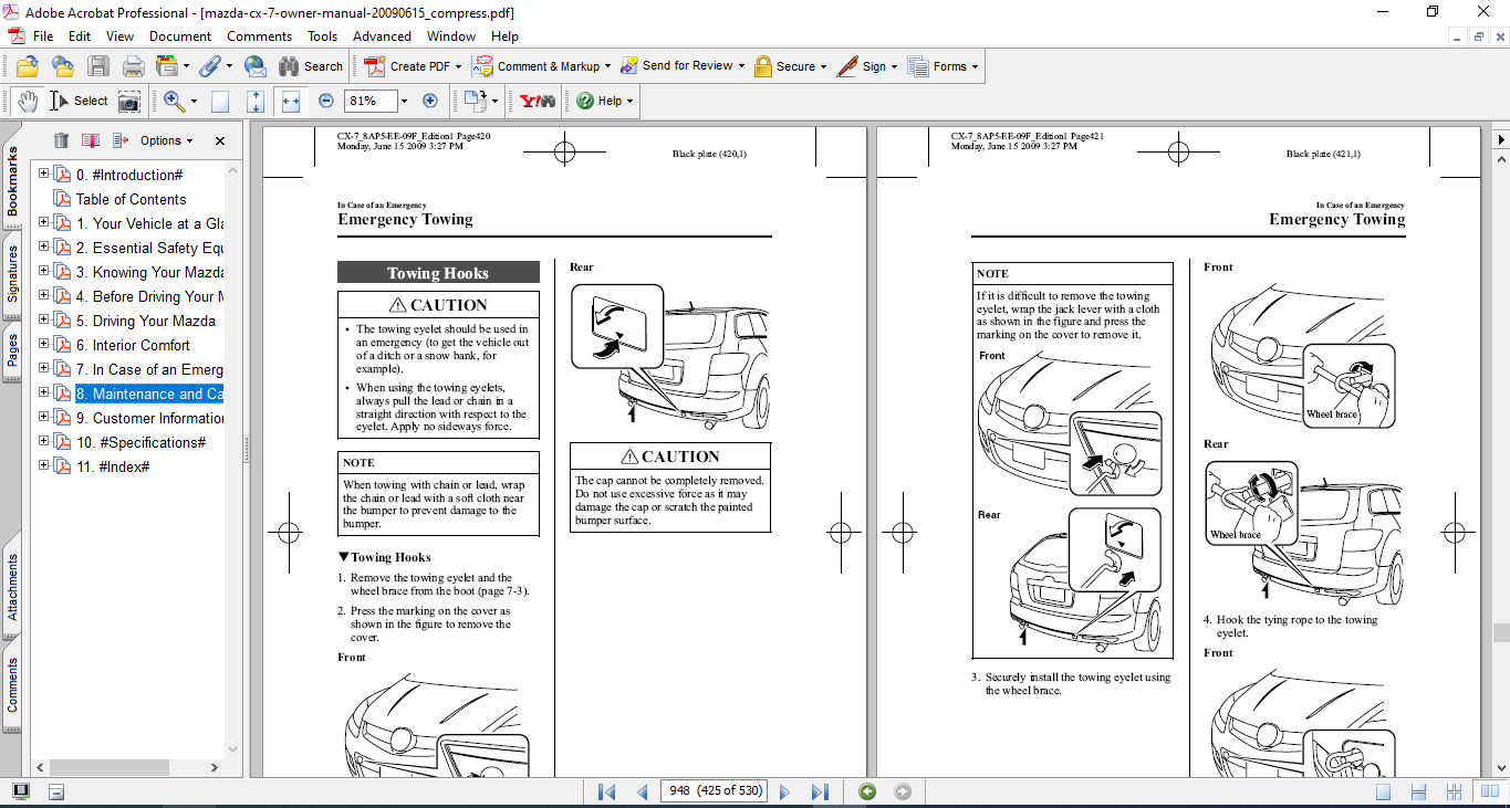 Mazda cx-7 2009 Car Owners Manual - Image 3