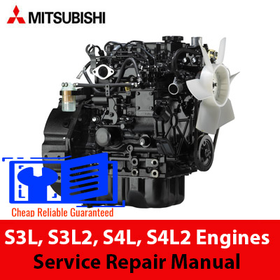 Comprehensive service manual for Mitsubishi S3L, S3L2, S4L, and S4L2 engines, including repair and maintenance guidelines
