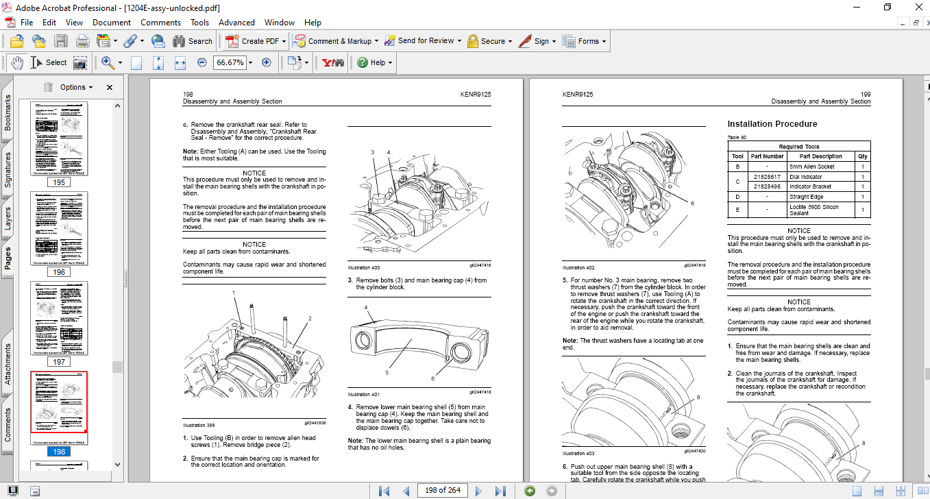 Perkins 1204E-E44TA , Perkins 1204E-E44TTA Disassembly & Assembly Manual - Image 5