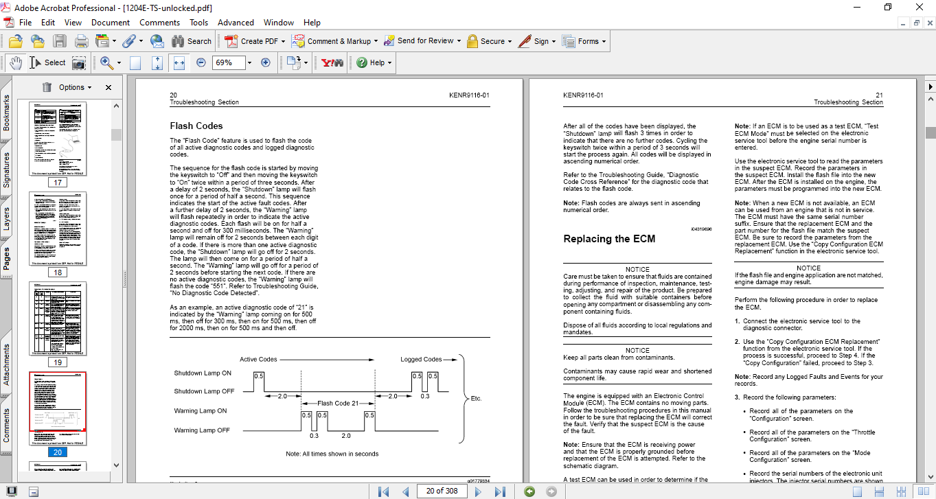 Perkins 1204E-E44TA, Perkins 1204E-E44TTA, Perkins 1206E-E66TA Industrial Engines Troubleshooting Manual - Image 4