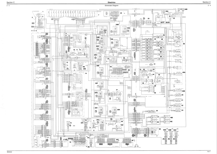 JCB JS200, JCB JS210 Excavator Complete Electrical Diagram - Image 2