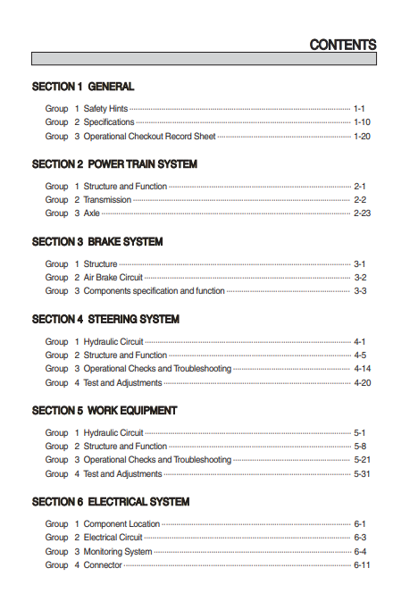 Hyundai SL763G Wheel Loader Service Repair Manual - Image 3