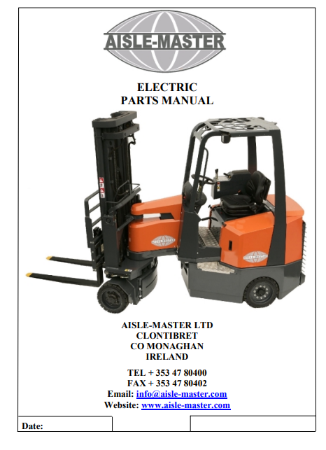 Aisle Master ELECTRIC Forklift Parts Catalog - Image 2