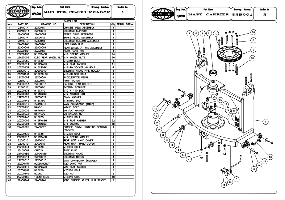 Aisle Master ELECTRIC Forklift Parts Catalog - Image 4