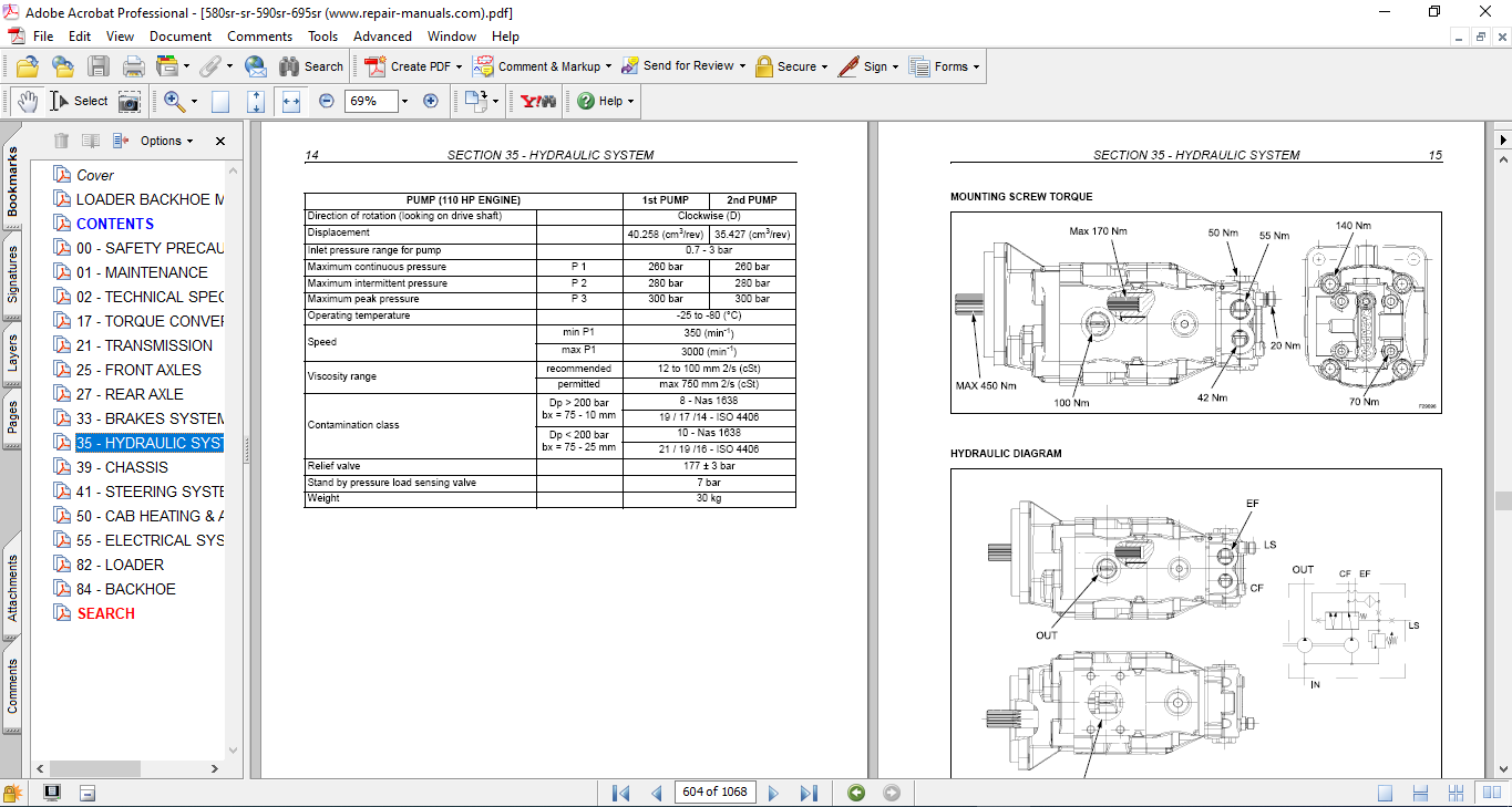 Case 580SR, Case 580SR plus, Case 590SR, Case 695SR Backhoe Loader Service Repair Manual - Image 3