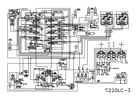 Daewoo S220LC-3 Excavator Electrical Diagram - Image 2