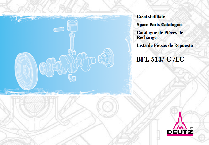 Deuts BFL 513, C, LC Engine Spare Parts Catalogue - Image 2