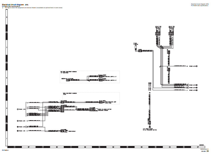 komatsu excavator electrical schematic diagram