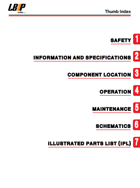 Leeboy G-700 Motor Grader Operations, Service, and Parts Manual - Image 3