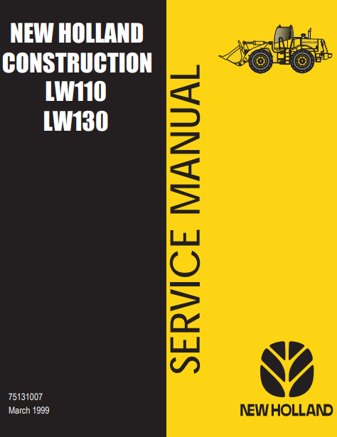 New Holland LW110, New Holland LW130 Loader Service Repair Manual - Image 2