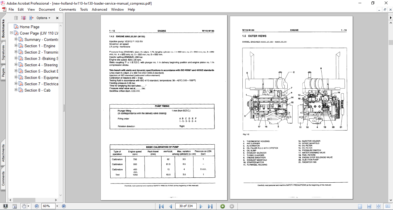 New Holland LW110, New Holland LW130 Loader Service Repair Manual - Image 3