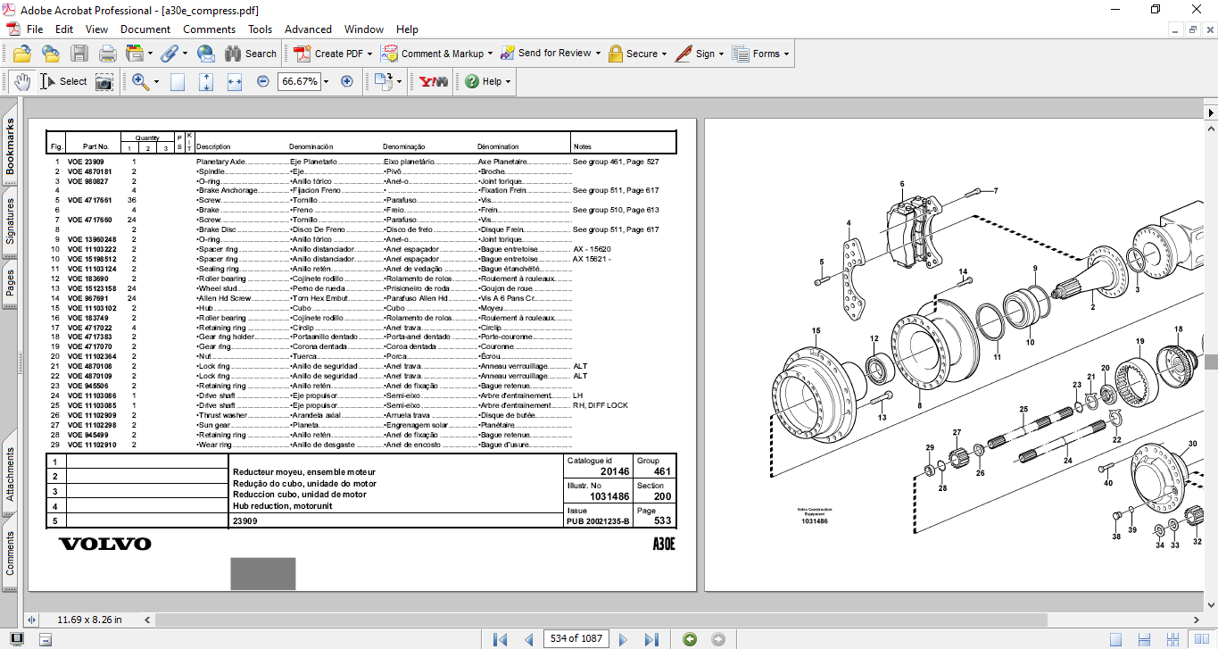 Volvo A30E Dump Truck Parts Catalog - Image 4