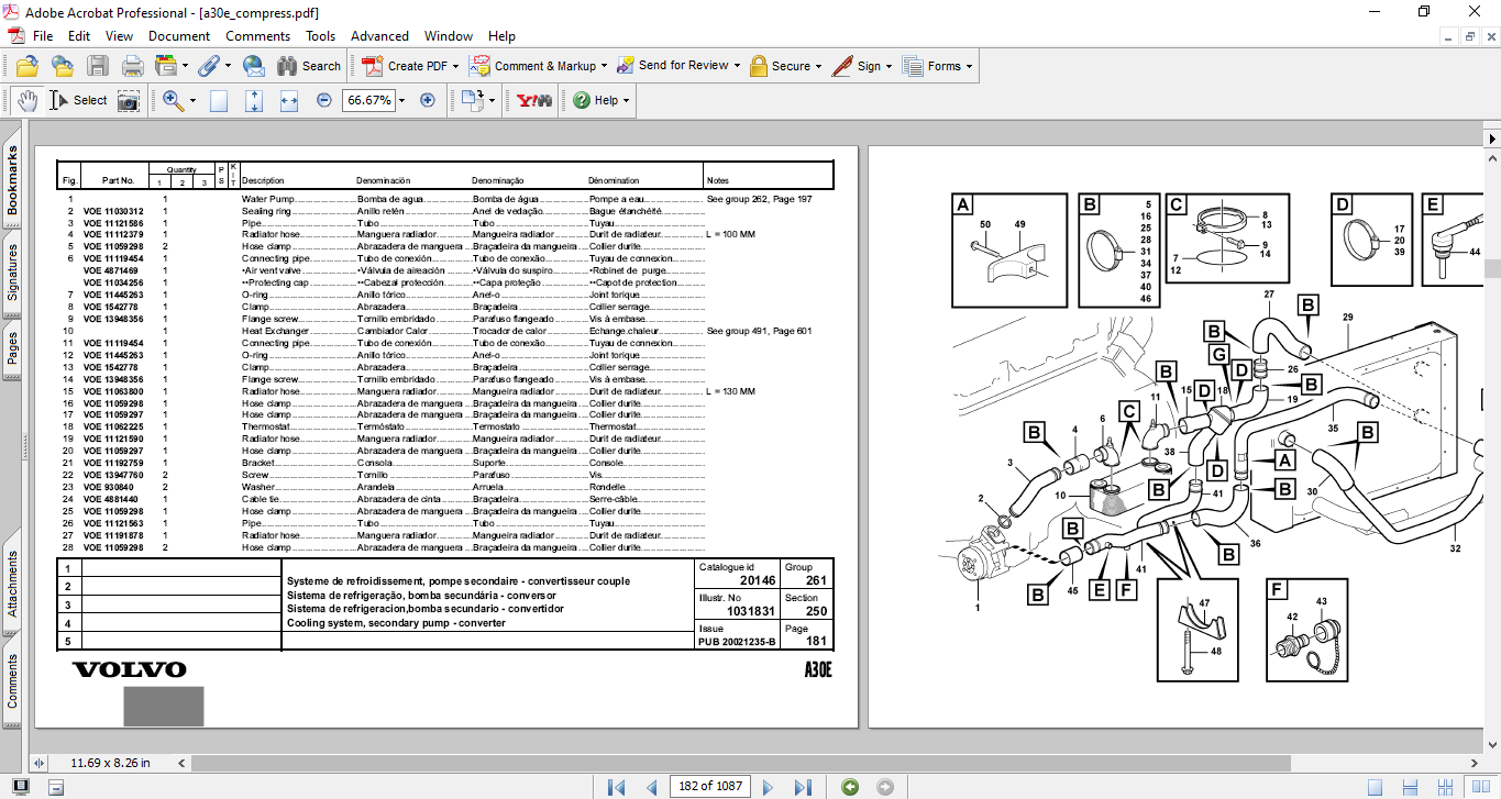 Volvo A30E Dump Truck Parts Catalog - Image 5