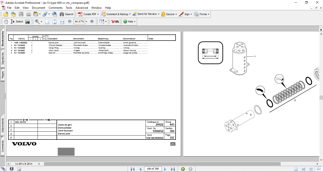 Volvo EC13 Mini Excavator Parts Catalog - Image 4