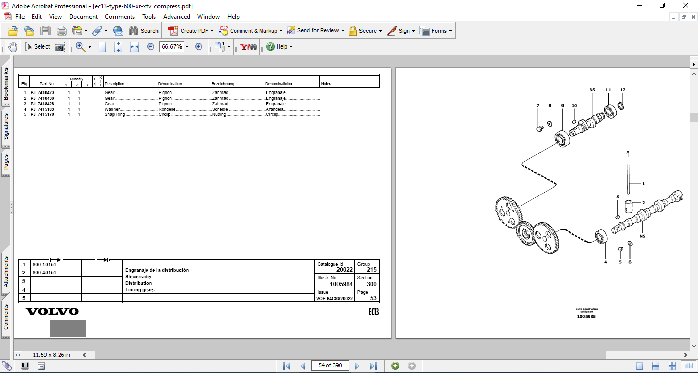 Volvo EC13 Mini Excavator Parts Catalog - Image 5