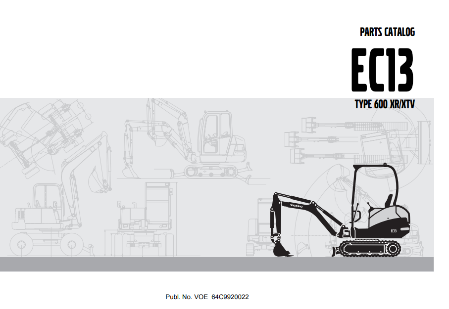Volvo EC13 Mini Excavator Parts Catalog - Image 2