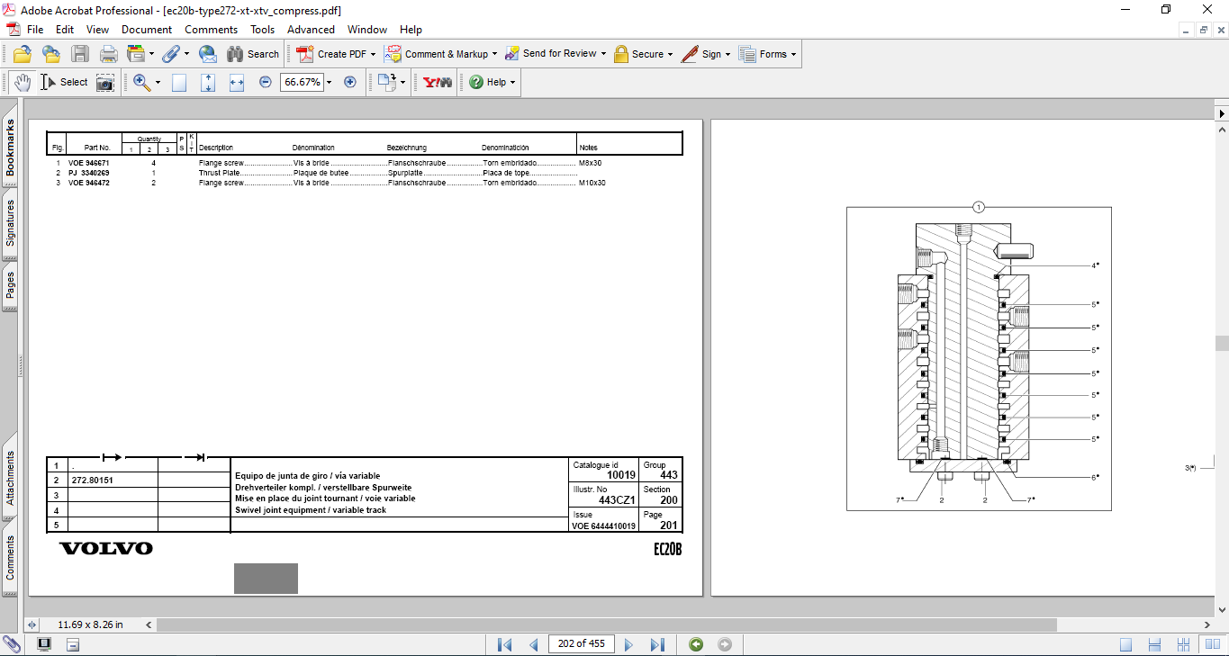 Volvo EC20B Mini Excavator Parts Catalog - Image 5