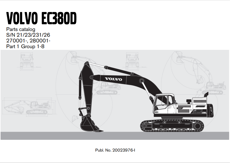 Volvo EC380D Excavator Parts Catalog - Image 2
