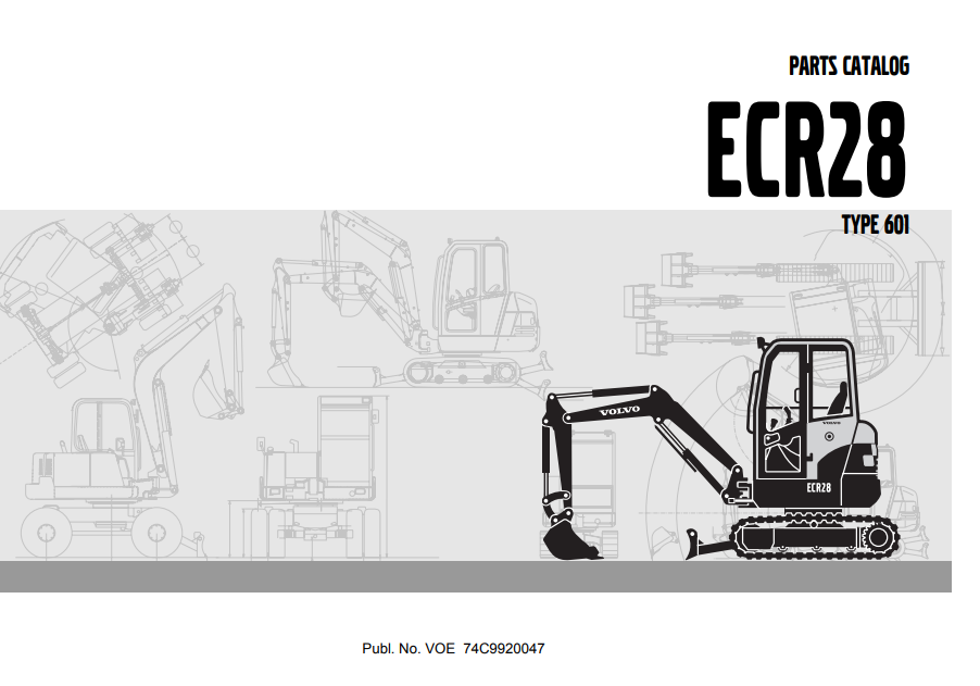 Volvo ECR28 Mini Excavator Parts Catalog - Image 2