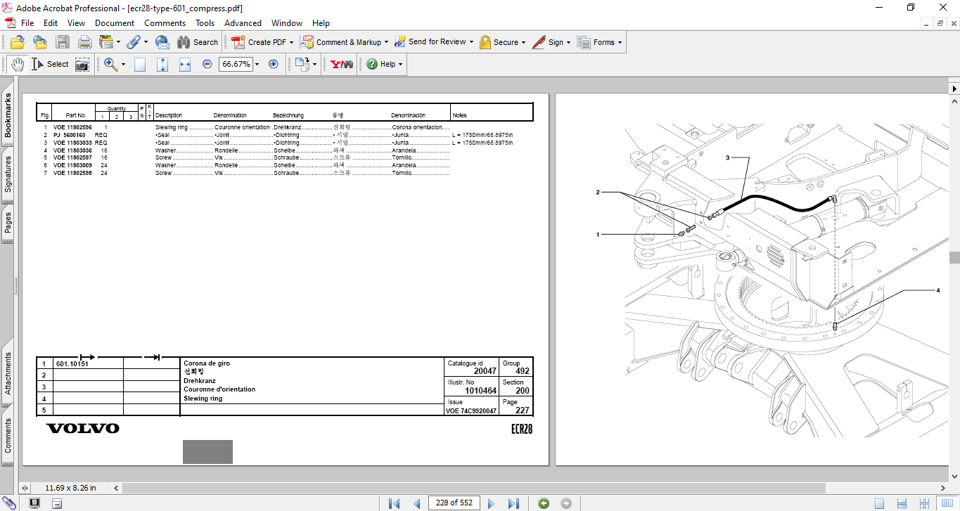 Volvo ECR28 Mini Excavator Parts Catalog - Image 5