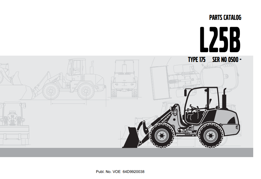 Volvo L25B Wheel Loader Parts Catalog - Image 2