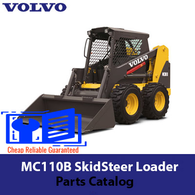 Comprehensive parts catalog for the Volvo MC110B SkidSteer Loader, including diagrams and part numbers for easy reference