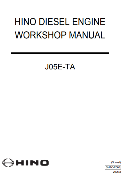 Hino J05E-TA Engine Workshop Repair Manual - Image 2