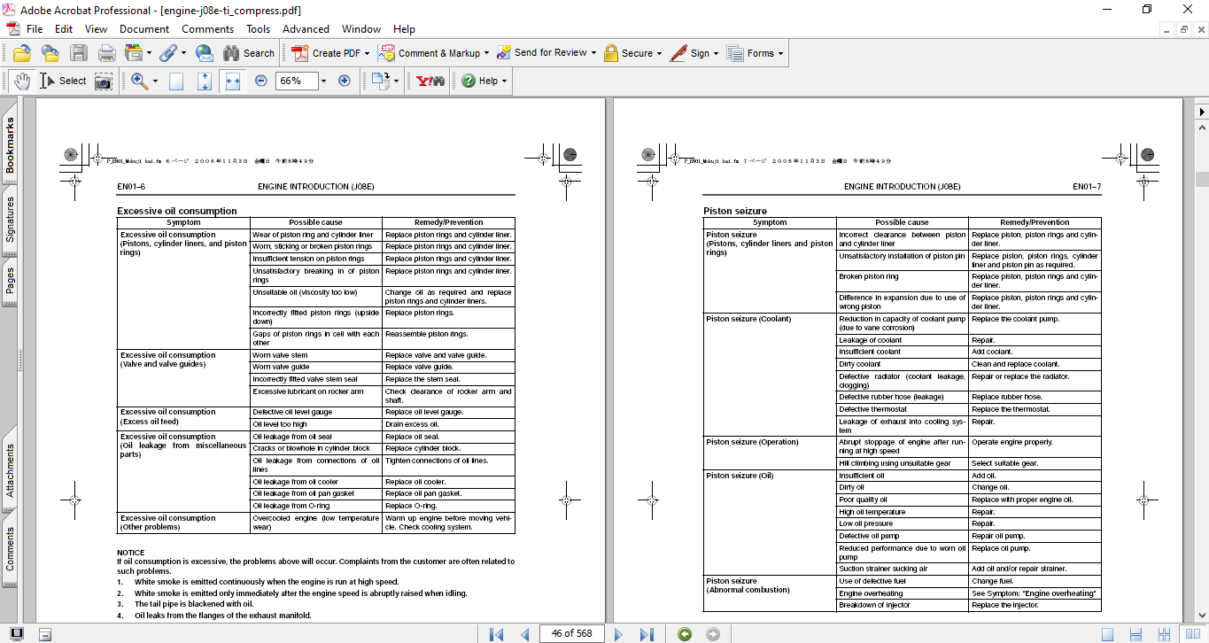 Hino J08E-TI Engine Workshop Repair Manual - Image 6