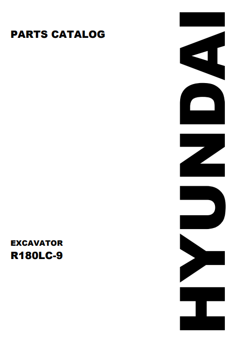 Hyundai R180LC-9 Excavator Parts Catalog - Image 2