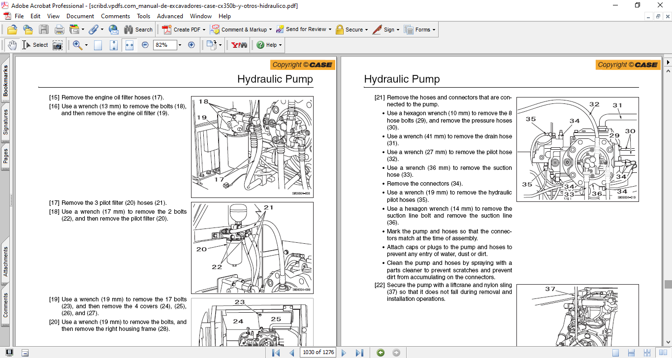 Case CX350B - Case CX370B Excavator Service Repair Manual - Image 5