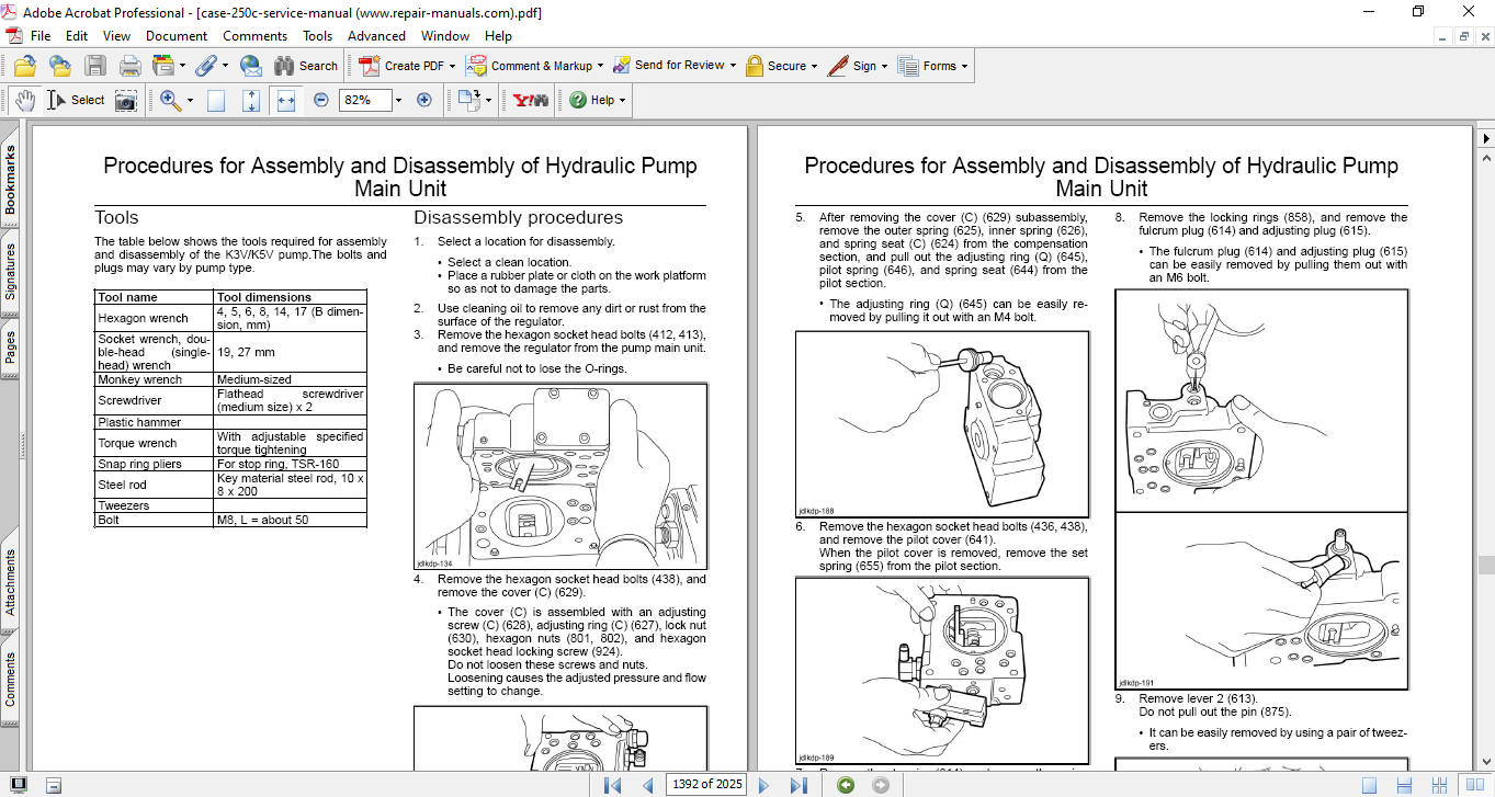 Case CX250C, Case CX250CLR Excavator Service Repair Manual - Image 3