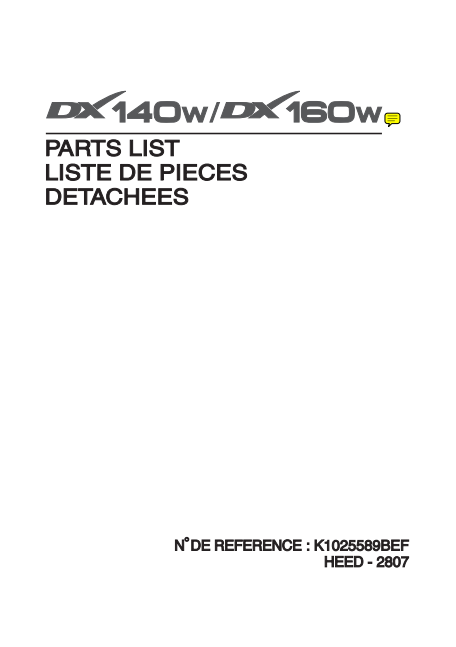Doosan DX140W-5, Doosan DX160W-5 Excavator Parts Manual - Image 2