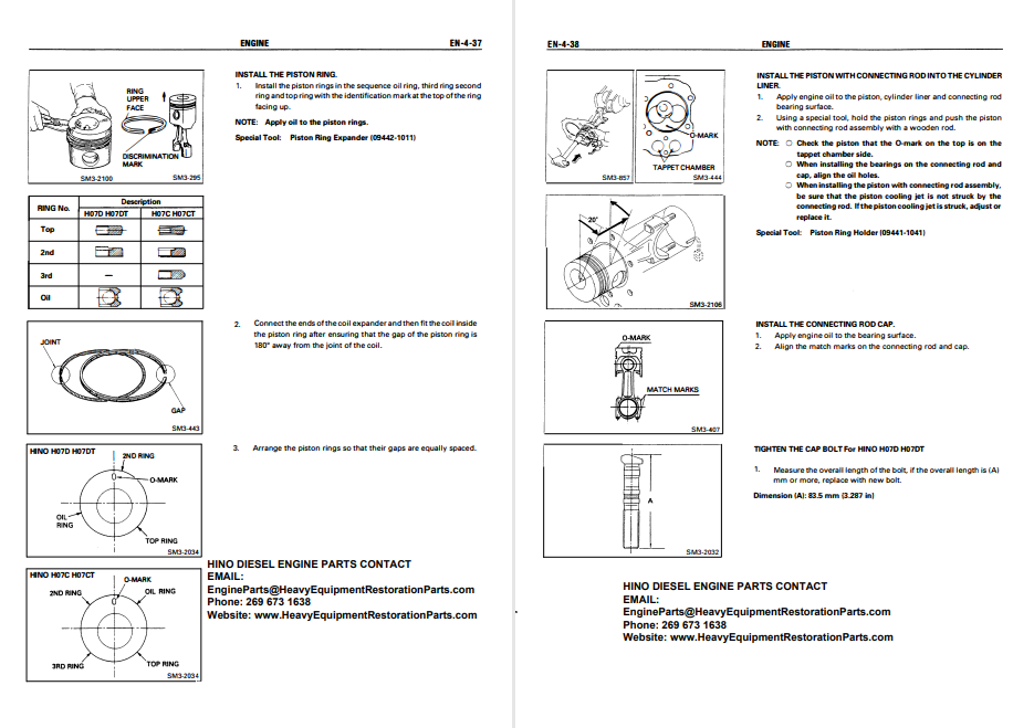 Hino H07D Hino H07DT Engine Workshop Repair Manual - Image 4