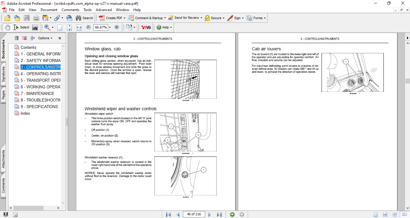 Case SR, SV, TR Series Loaders Operator's Manual - Image 3
